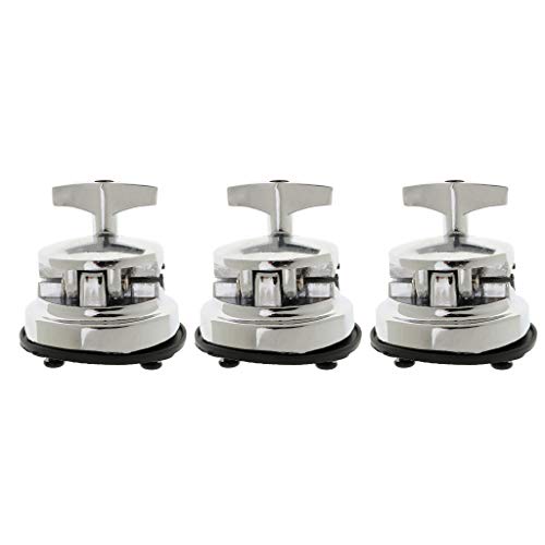 image for Baosity 3 Pieces Drum Holder Base Plate Rack Clamp Tom Drum Mount Brac