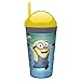 Zak! Designs Zak! Snak Snack & Drink Container Featuring The Minions, 4 oz. Snack and 10 oz. Drink in One Easy To Open Container, BPA-free and Break-resistant Plastic