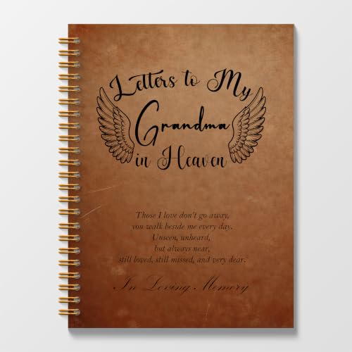 Poecinvi Letters to My Grandma in Heaven Grief Journal for Women 5.5x8.3 at Amazon