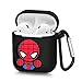 Pocoolo Airpods Case Airpods Accessories Protective Silicone Cover and Skin with Carabiner for Apple Airpods Charging Case (Spider Man)