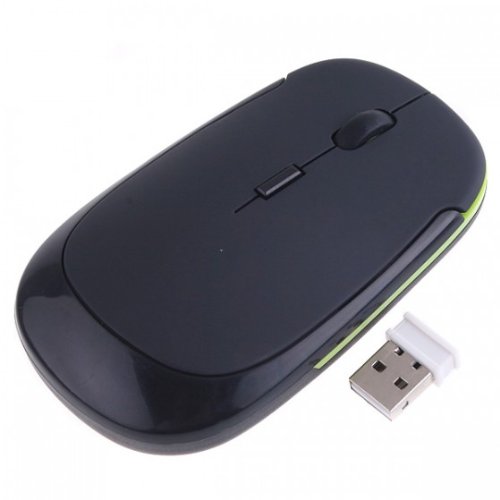 title=KKmoon Ultra-Slim Mini Senza Fili Optical USB Mouse 1600 DPI Mouse Ottico 3