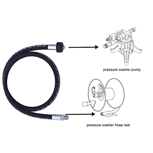 Tool Daily Pressure Washer Whip Hose, Hose Reel Connector Hose for