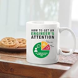 How To Get An Engineer's Attention Funny Coffee Mug