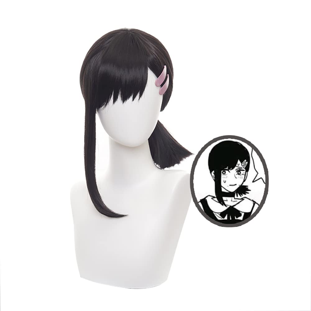 Anime Cosplay Wig for Chainsaw Man Cosplay Wig + Free Wig Cap (Higashiyama Kobeni)