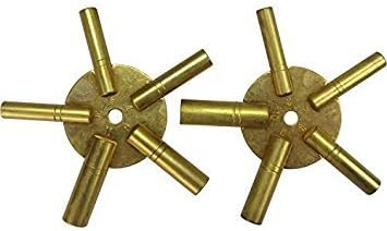 Hawk TJ9652 Universal Brass Clock/Watch Key Set, Odd &amp; Even Sizes by ToolUSA
