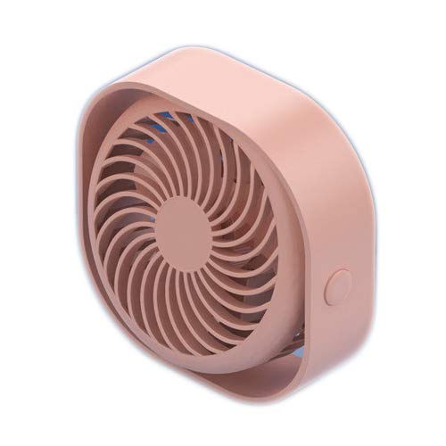 2020 New 360° Fan Cooler USB Mini Air Fan Portable 3 Speed Super Mute Cooling for Office Desktop Fans Car Home Travel USB Gadget(Pink)