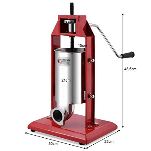 KUANDARGG Wurstfüller Wurst Füllmaschine mit 4 Füllrohre und Stable Fleischwölfe 3L – Bild 8