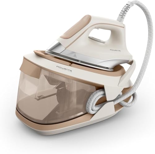 Turbosteam, Centro de planchado compacto, Vapor potente, Salida de vapor continua hasta 120g/min y golpe de vapor extrapotente de 350g/min, Suela MicroSteam 400 con acabado láser, VR8326F0