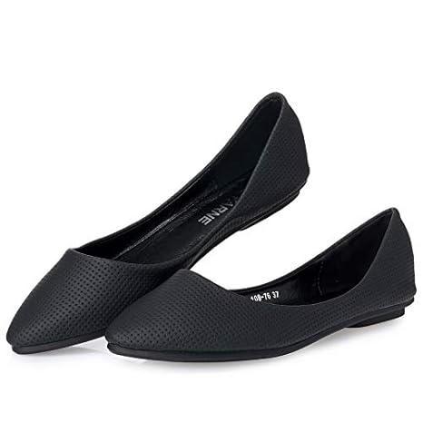 Flyrcx Women S Shallow Mouth Pointed Shoes Soft Bottom Fashion