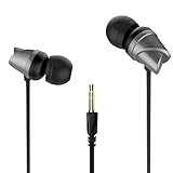In Ear Earphones, USTEK EX-537 Earbuds Wired Headphones Compatible with All 3.5mm Enable Devices Color Black