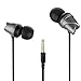 In Ear Earphones, USTEK EX-537 Earbuds Wired Headphones Compatible with All 3.5mm Enable Devices Color Black