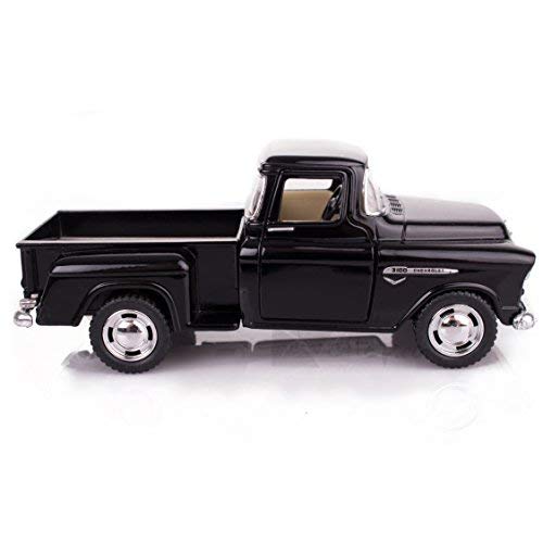 Yellow 1955 Chevy Stepside Pick-Up Die Cast Collectible Toy Truck by Kinsmart - //coolthings.us