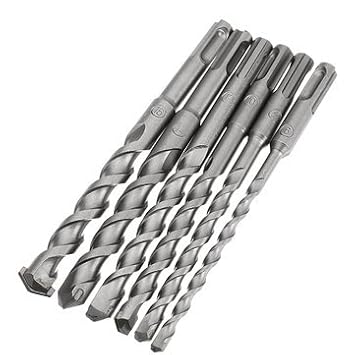 Generic 6Pcs 6 To 10Mm Electric Hammer Drill Bit Set 160Mm Carbide Tip Sds Plus Shank Concrete Drill Bits