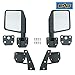 EAG 07-18 Jeep Wrangler JK Reflection Mirrors with Pillar Post Relocation Brackets