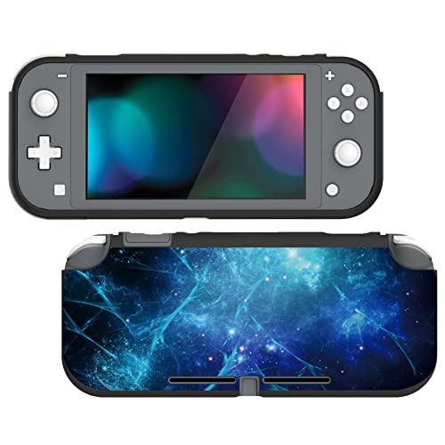 PlayVital Blue Nebula Custom Protective Case for Nintendo Switch Lite, Soft TPU Slim Case Cover for Nintendo Switch Lite