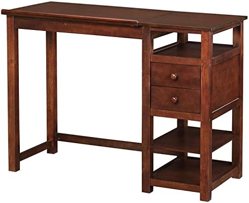GOOD MEDIA OpenBox Dorel Living Drafting and Craft Counter Height Desk, Espresso