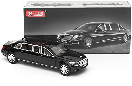 Brand new 1:24 S600 Limousine Diecast Metal Car Model 20.5 x 7.5 x 5cm Car in Box Black