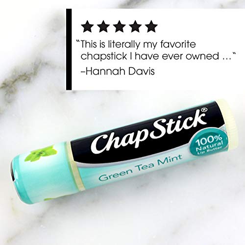 ChapStick 100 Natural Lip Butter Green Tea Mint Net Wt. 0.15 OZ