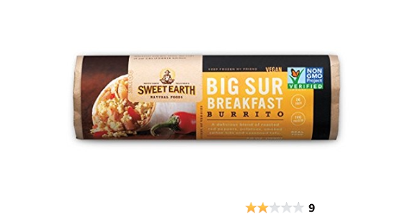 Amazon Com Sweet Earth Burrito Big Sur Breakfast 7 Oz Pack Of 12 Grocery Gourmet Food