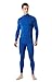 TM-MUT12-BLU_Medium Tesla Men's Mock Long-Sleeved T-Shirt Cool Dry Compression Baselayer MUT12