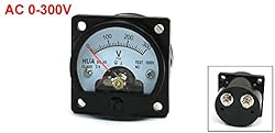 uxcell AC 0-300V Round Analog Dial Panel Meter