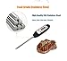 Digital Food Cooking Thermometer, 304 (18/10) Stainless Steel Thermometer Instant Read Meat Thermometer for BBQ Grill Smoker Milk and Water