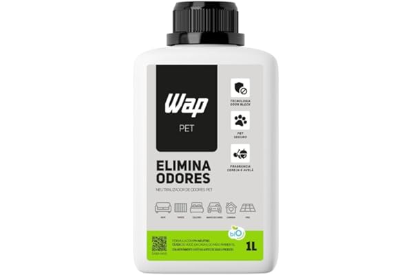 WAP Eliminador e Neutralizador de Odores Pet WAP ELIMINA ODORES PET 1 LITRO, Branco e Verde