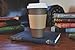 100 Pack - 16 Oz [8, 12, 20] [4 Colors] Disposable Hot Paper Coffee Cups, Lids, Sleeves, Stirring Straws - Mocha Brown