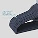 SMART ONYE Pack of 50 Non-Slips Velvet Hangers-Sturdy and Durable-Heavy Duty-Space Saving Velvet Suit Hangers with Tie Bar-360 Degree Swivel Hook-Notched Design for Tank Tops,Underwear and Dress-Gray