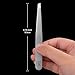 Slant Tweezers Precision for Eyebrows & Facial Hair Removal Professional Grade Stainless Steel Slant Tip Tweezers, Anti-fingerprint & Anti-stains, opove Y1 Space Gray