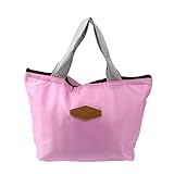 Sandistore Waterproof Portable Picnic Insulated Food Storage Box Tote Lunch Bag (Pink)