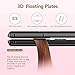 Jinri Professional Hair Straightener 1 Inch Ceramic Titanium Flat Iron Fast Heating with Auto Shut Off LED Digital Display & Anti Scald 3D Floating Plate (Black)