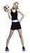 Women Casual Skirt Golf Running Skort with Underneath Shotrs Black S