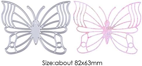 Macrorun Butterfly Cutting Dies Die Cut Stencils Embossing DIY Metal Cutting Die for Scrapbook Photo Album Paper Cards Craft Decorative (GG0025)