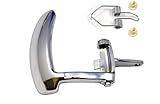 PT Auto Warehouse GM-2576M-1RH - Inside Interior Inner Door Handle Lever Only, Chrome - Passenger Side