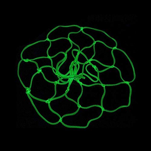 Hunzed Basketball Net Outdoor, Glow in The Dark Outdoor Basketball Net Nylon Hoop Rim Net Replacement Standard Size Sports Accessories (White) - Thumbnail 5
