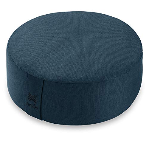 Node Fitness Organic Cotton 14″ Round Zafu Meditation Cushion – Teal