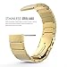 MoKo Fitbit Blaze Band , Stainless Steel Metal Replacement Link Bracelet with Double Button Folding Clasp for Fitbit Blaze Smart Fitness Watch, Frame NOT Included - GOLD