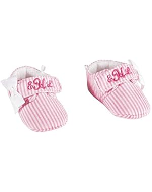 BABY GIRL PINK SEERSUCKER Monogram Me SHOES