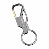 Iuhan® Fashion Black Keyfob Car Keyring Keychain Key Chain Ring Men's Business Style