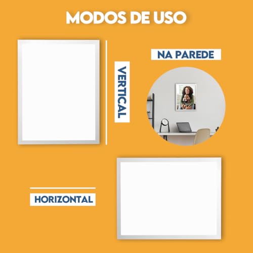 Porta-Retrato Vazado Fundo 15x21 Design Moderno e Elegante para Decorar sua Casa ou Escritório (Tabaco)