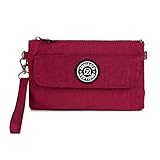 TianHengYi Womens Multi-purpose Nylon Wristlet Handbag Clutch Purse Cellphone Bag with Shoulder Strap