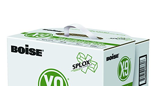 BOISE X-9 Multi-Use Copy Paper, SPLOX (Easy carry box), 3-Hole Punch, 92 Bright, 8.5 x 11, Reamless (2,500 Sheets)