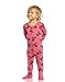 Leveret Kids Pajamas Baby Boys Girls Footed Pajamas Sleeper 100% Cotton (4 Toddler, Skull Pink)