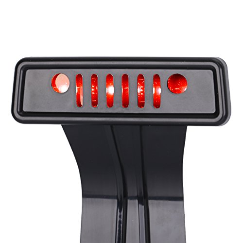 KIWI MASTER Third Brake Light Cover for 2007-2017 Jeep Wrangler JK, 3rd High Mount Tail Light Cover Rear Lamp Protector for Jeep Wrangler JK JKU Unlimited