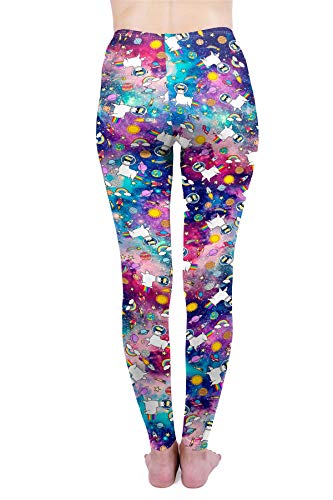 Kukubird Trendy Cute Llama Design Dames Yoga Leggings Gym Fitness Running Pilates Rekbaar - Image 3