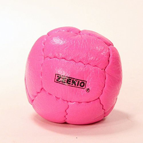 Zeekio Galaxy 12 Panel Leather Juggling Ball, Pink, Set of 3