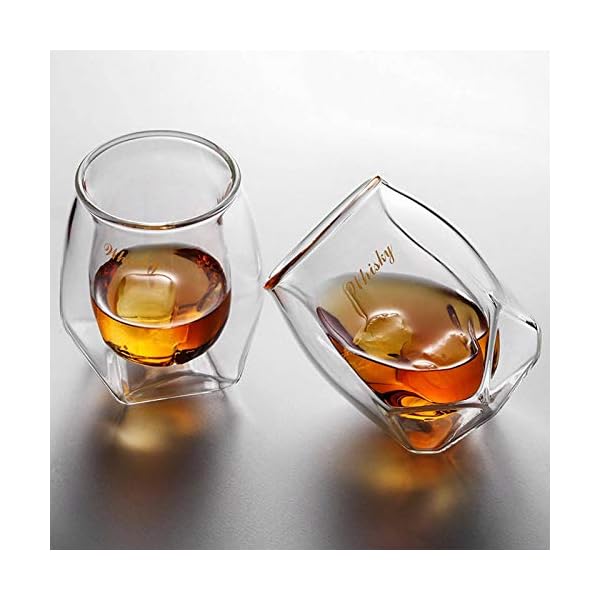 metagio Whiskygläser aus Kristall, Bourbon-Cocktails, Rum, langlebig, altmodische Gläser (#01), 2 Stück – Bild 7