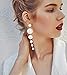 Genuine Freshwater Pearl Long Dangle Earrings - AAA Handpicked Quality - Great for Brides or Bridesmaids (Style F)