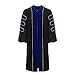 lescapsgown Deluxe Doctoral Graduation Gown-Royal Blue Trim Gold Piping(Royal Blue Size 51)